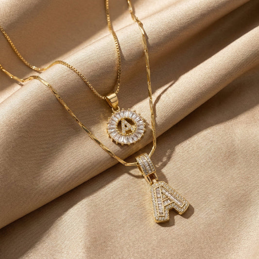Initial Necklace Set | Timeless Elegance