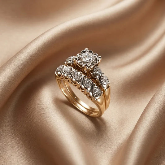 Shiny Vintage Gold Ring